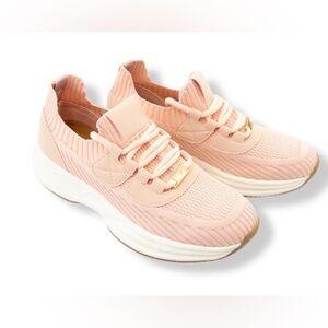 Women's Pink Knit Sneakers